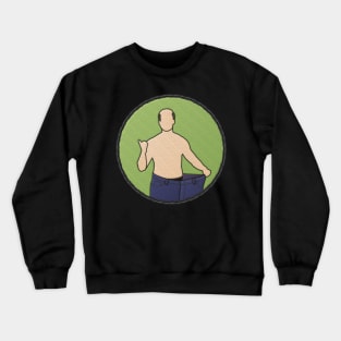 Weight loss Midlife Merit Badge Crewneck Sweatshirt